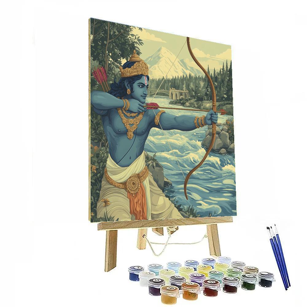 Rama Calming The River Of Arrows Paint by numbers kits