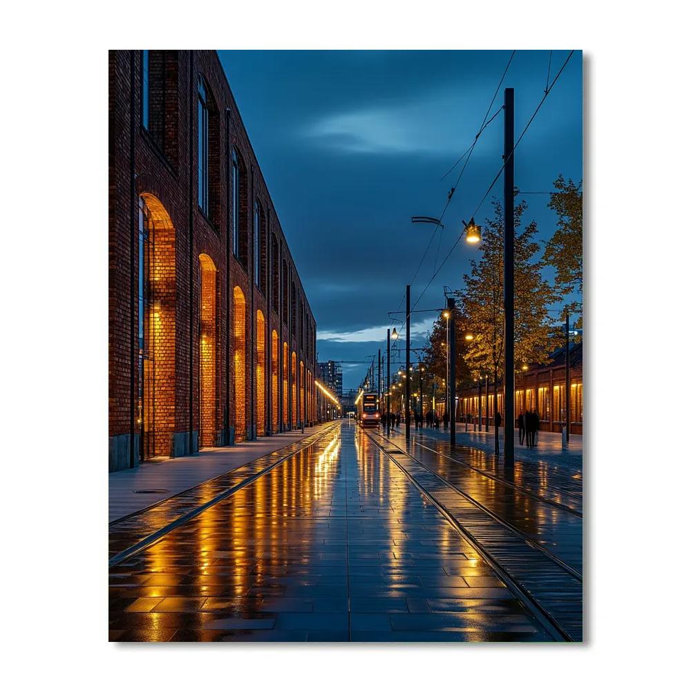 Granary District Vibes At EC1 Lodz Poland painting number kit