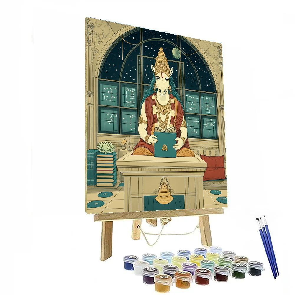 Hayagriva In The Quiet Star Classroom Number painting