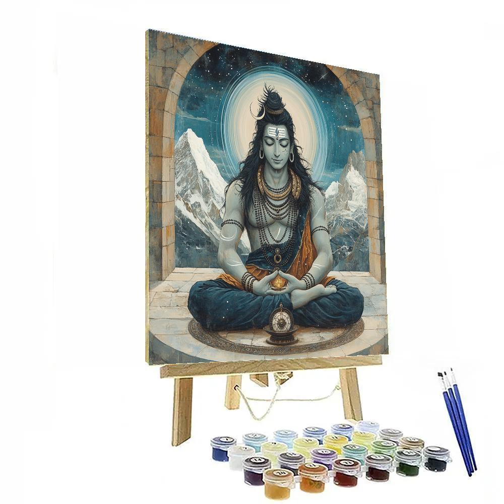 Aurora Observatory Shiva Mural DIY paint by numbers