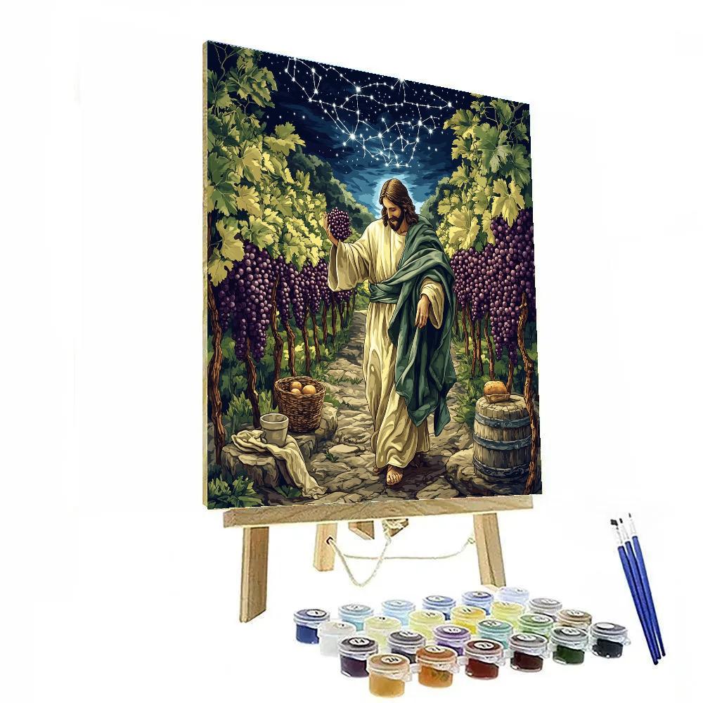 Jesus Among The Vineyard Constellations Paint by numbers kits