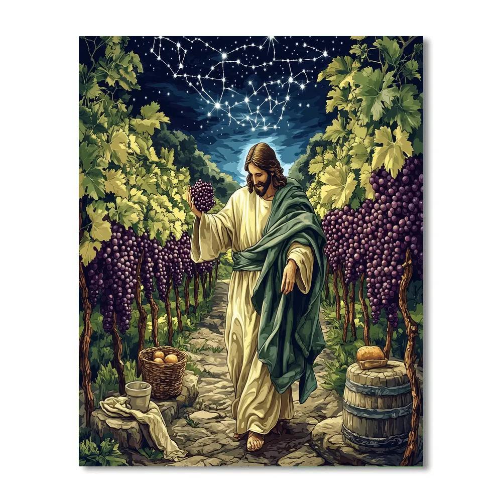 Jesus Among The Vineyard Constellations Paint by numbers kits