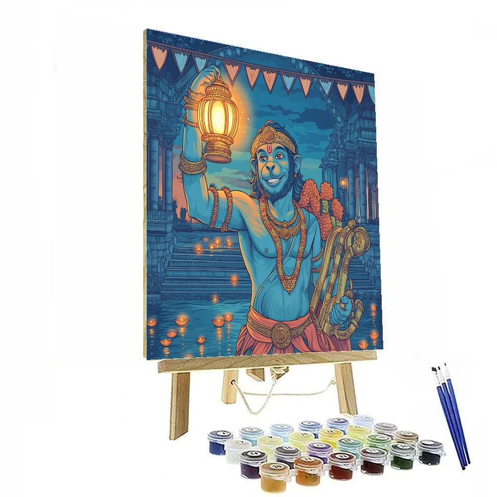Hanuman Lanterns Of The Riverside Festival DIY paint by numbers