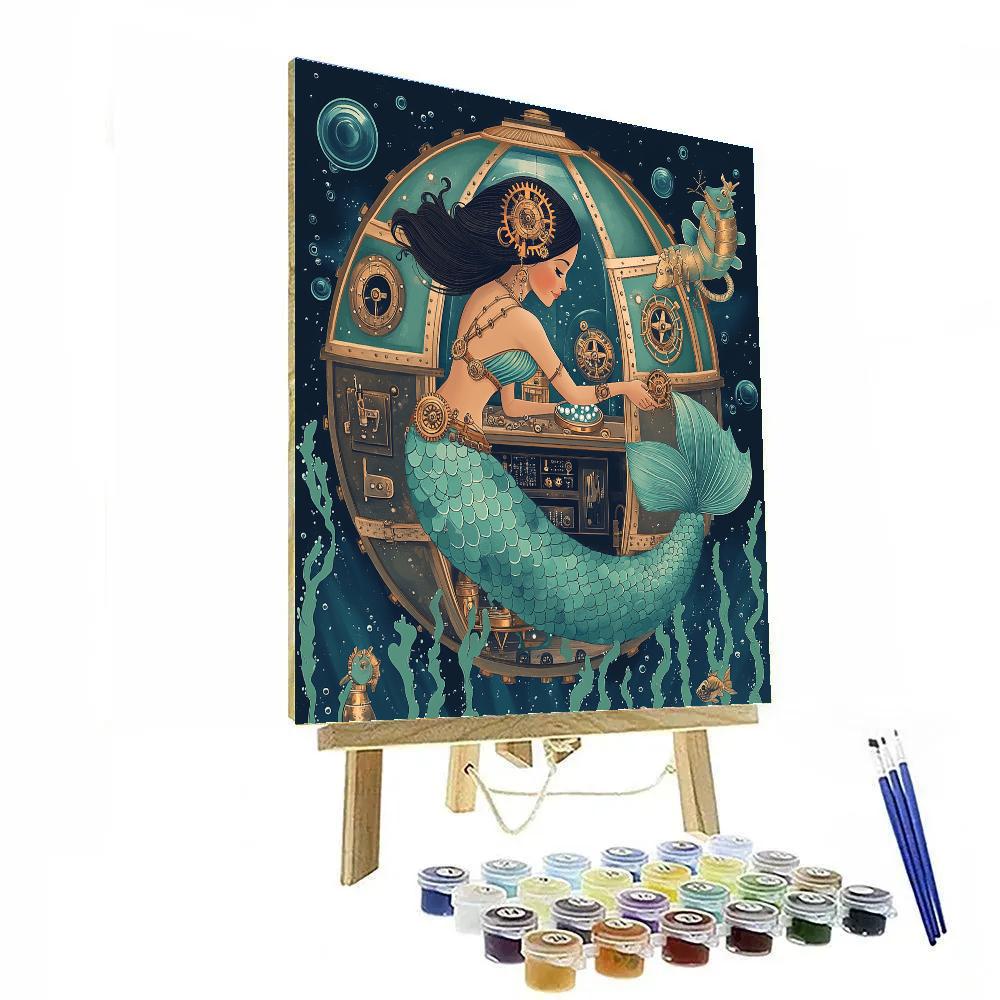 Clockwork Tide Mermaid Atelier Paint by numbers art