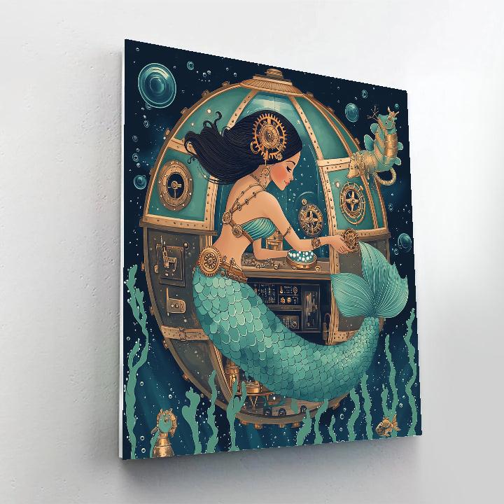 Clockwork Tide Mermaid Atelier Paint by numbers art