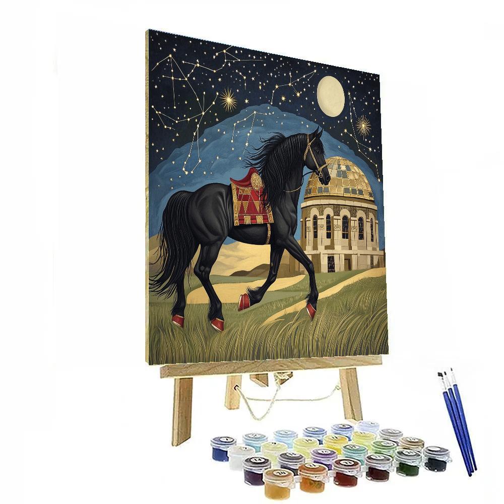Horse-Starlit Steppe Vault Paint by numbers art
