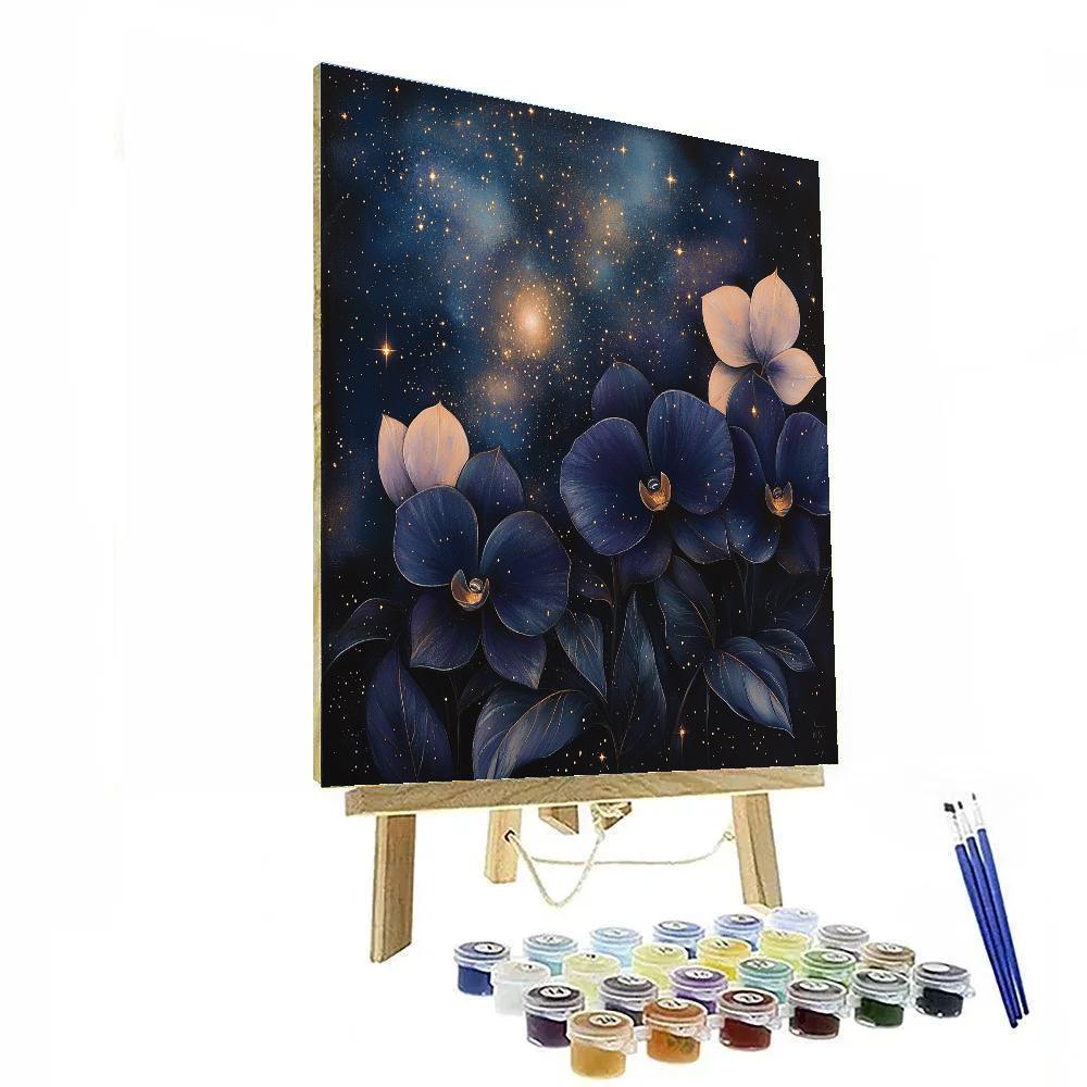 Edgar Degas Inspired Orchid Nebula Garden Painting by numbers kit