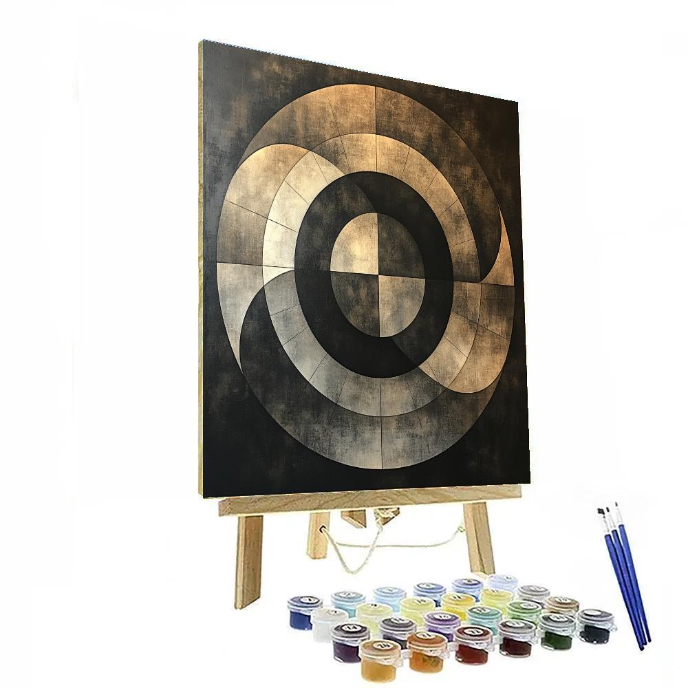 M.C. Escher Inspired Tessellation Of Recursive Eclipse Logic paint by numbers