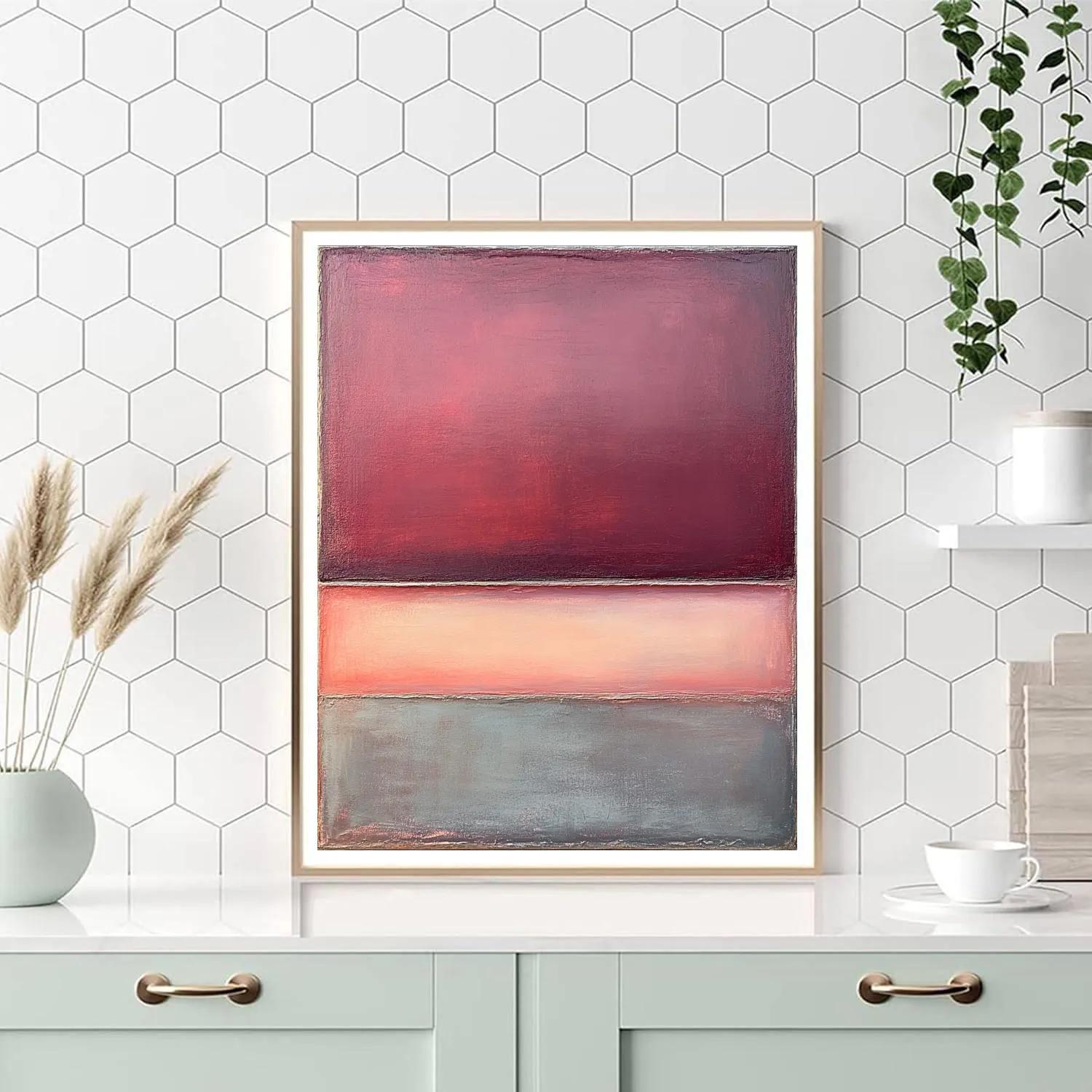 Mark Rothko Inspired Tidal Memory Of Dusk paint by numbers