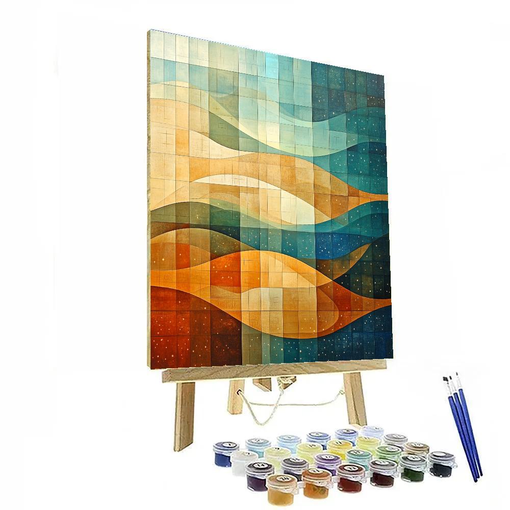 Paul Klee Inspired Chromatic Tidal Memory DIY paint by numbers