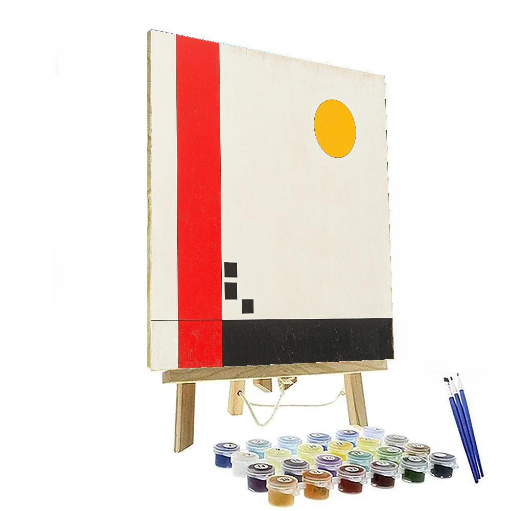 Kazimir Malevich Inspired Pulsar Rhythm Grid Painting by numbers kit