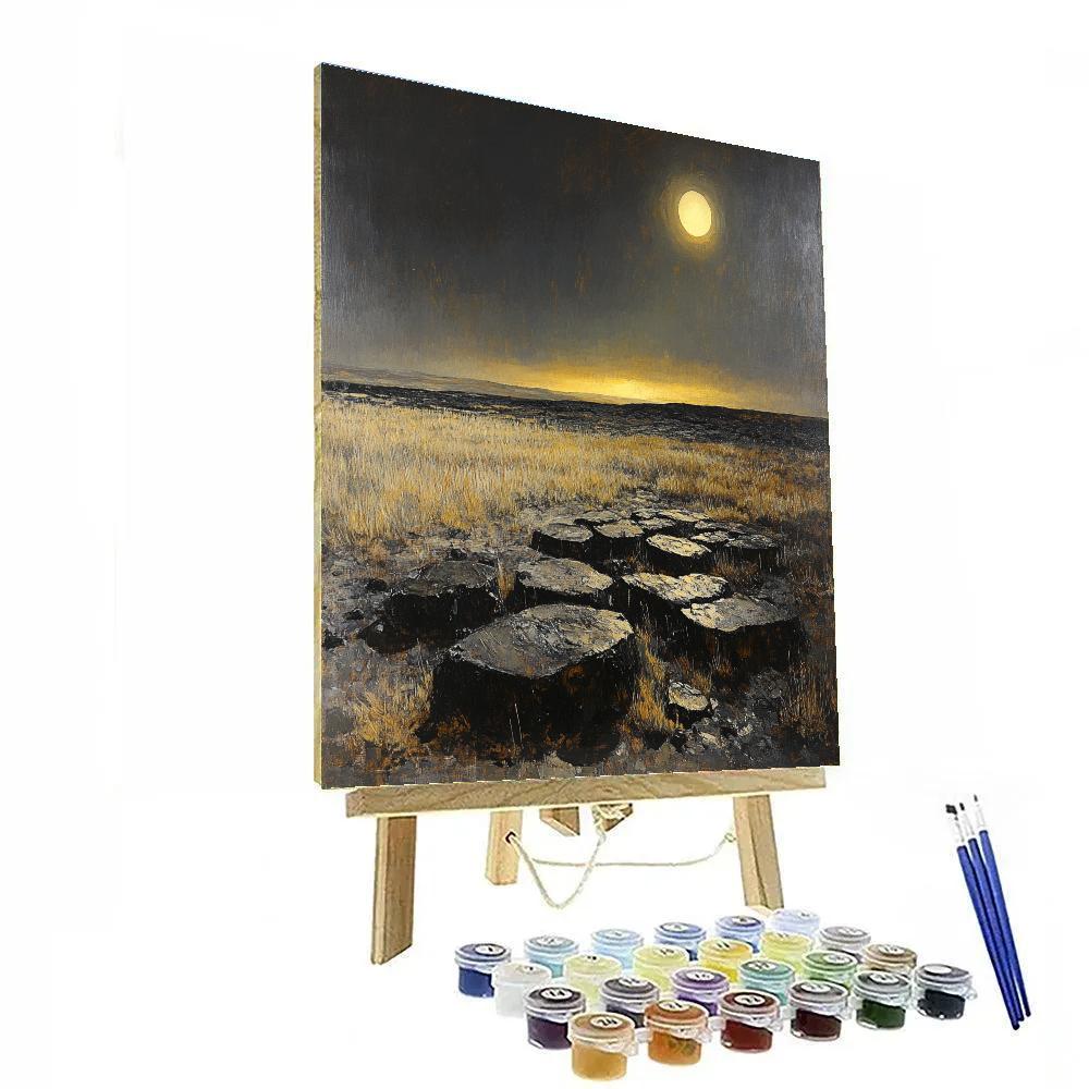 Francisco Goya Inspired Eclipse Over The Basalt Moor Paint by numbers kits