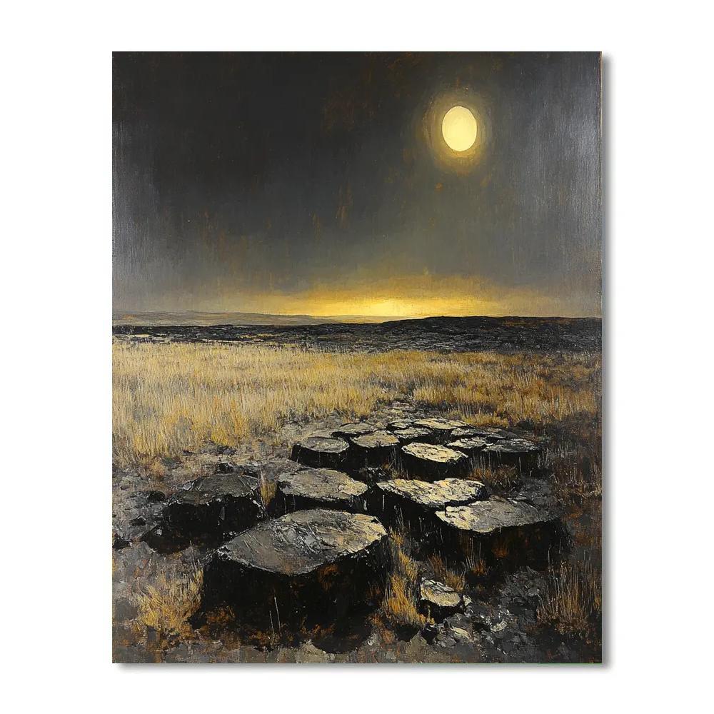 Francisco Goya Inspired Eclipse Over The Basalt Moor Paint by numbers kits