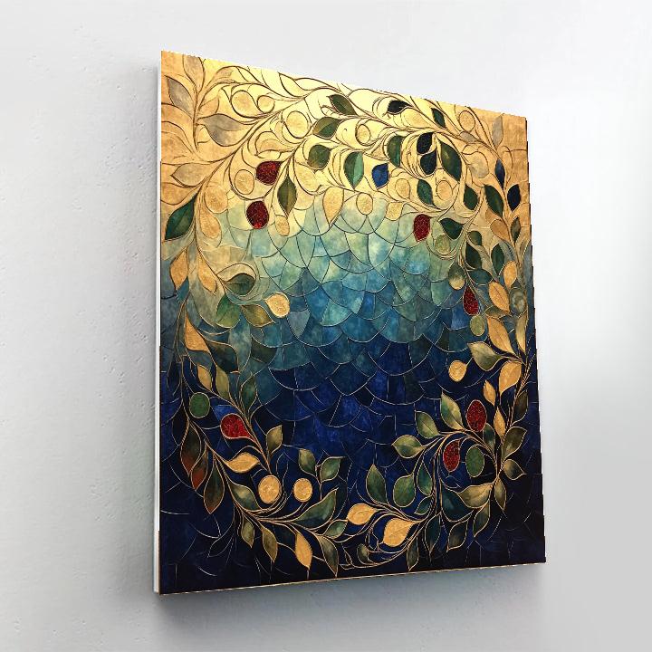 Gustav Klimt Inspired Celestial Orchard Of Patterns paint by numbers