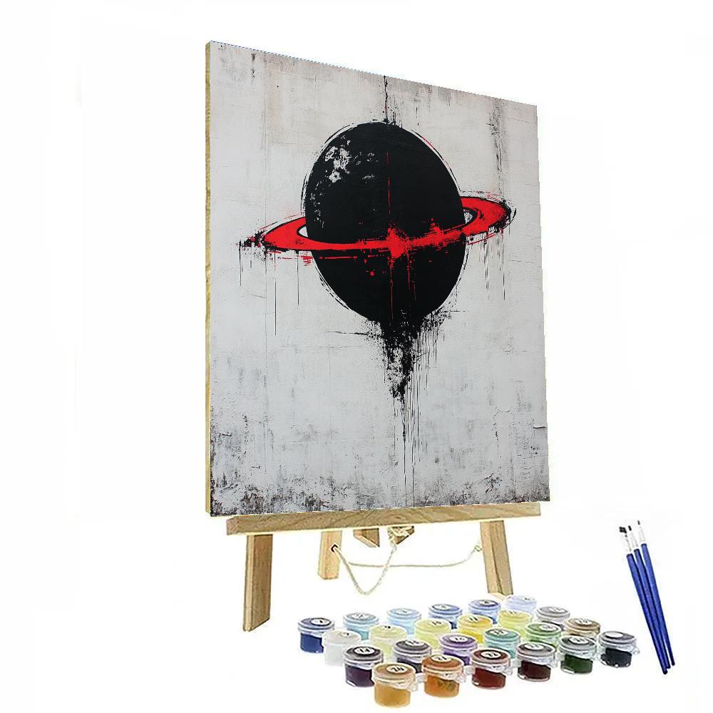 Banksy Inspired Carbon Mirage DIY paint by numbers