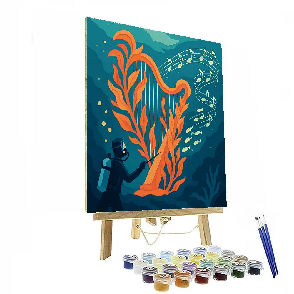 Music Kelp Harp Conductor Paint by numbers art