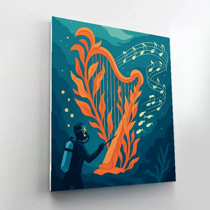 Music Kelp Harp Conductor Paint by numbers art