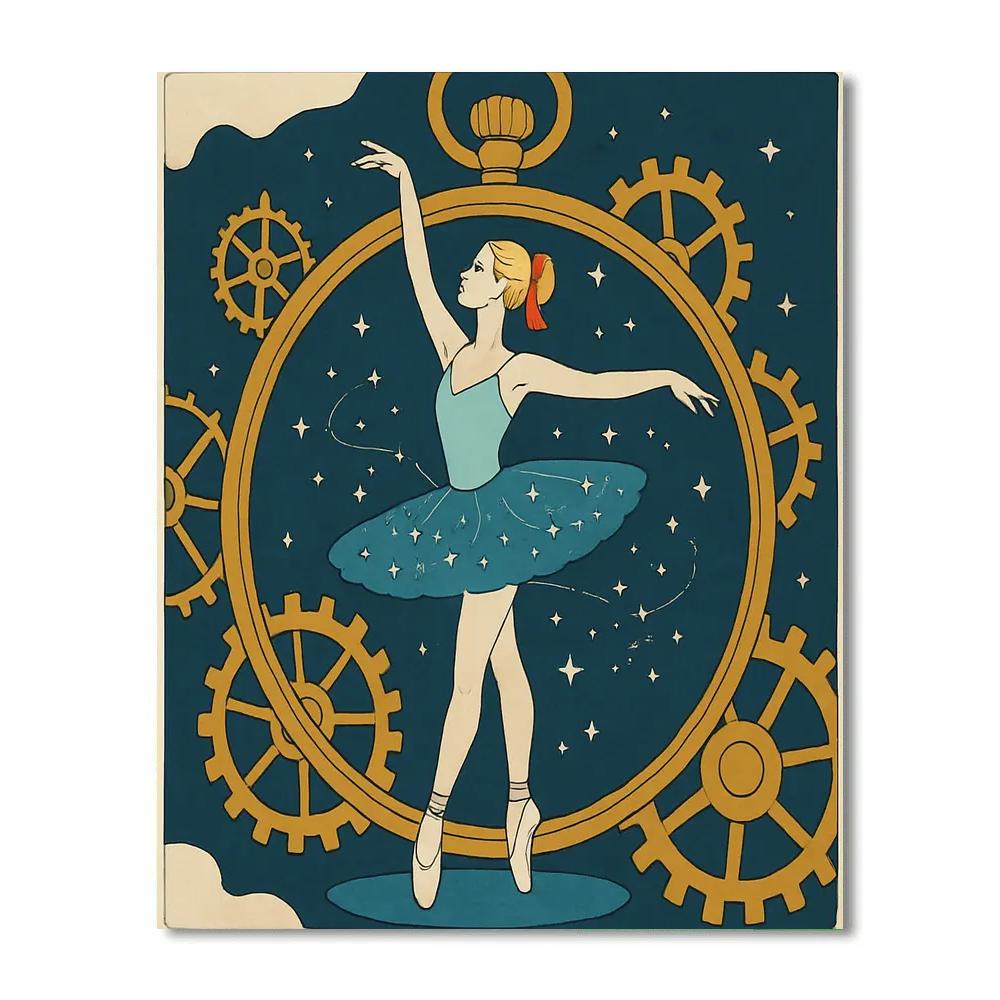 Clockwork Constellation Ballet Paint by numbers art