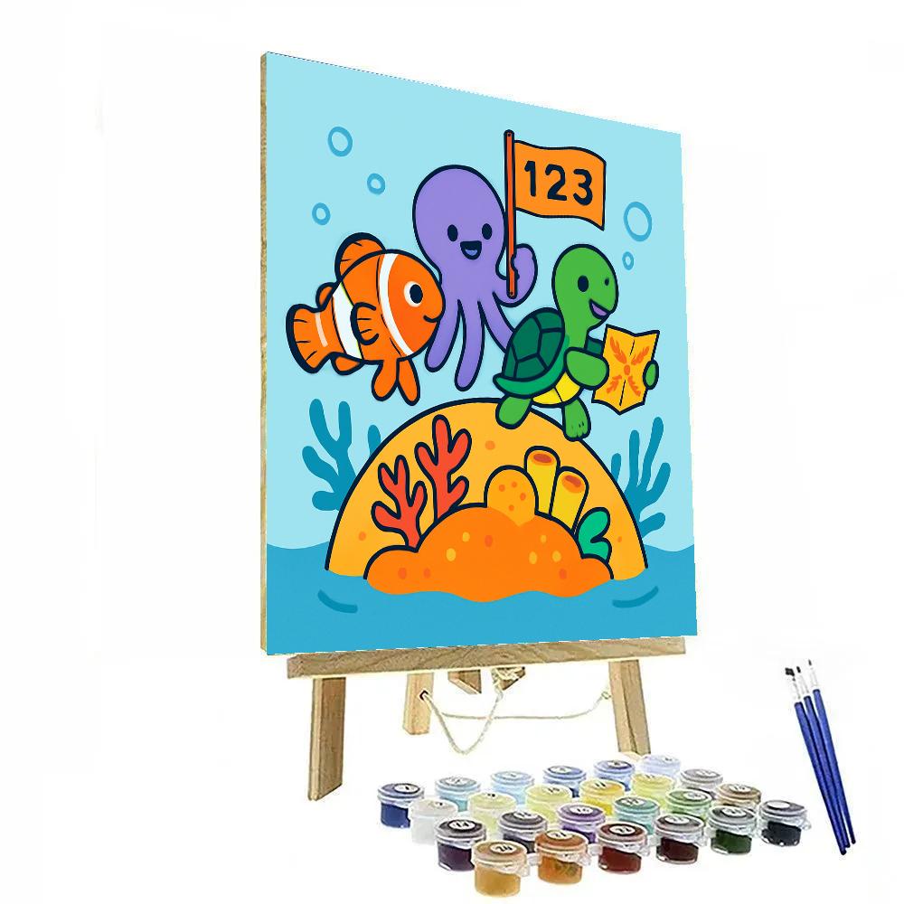 Coral Reef Planet Parade DIY paint by numbers