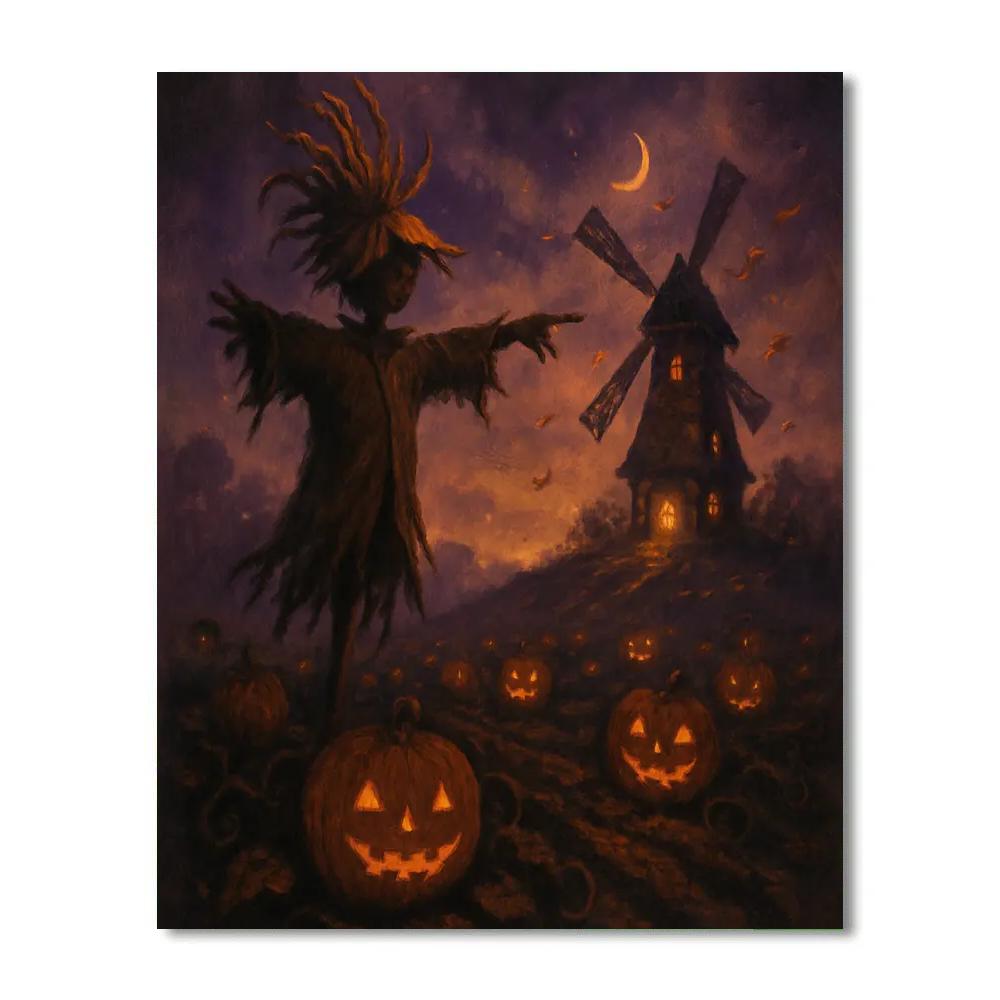 The Ember Windmill On Harvest Ridge Paint by numbers kits