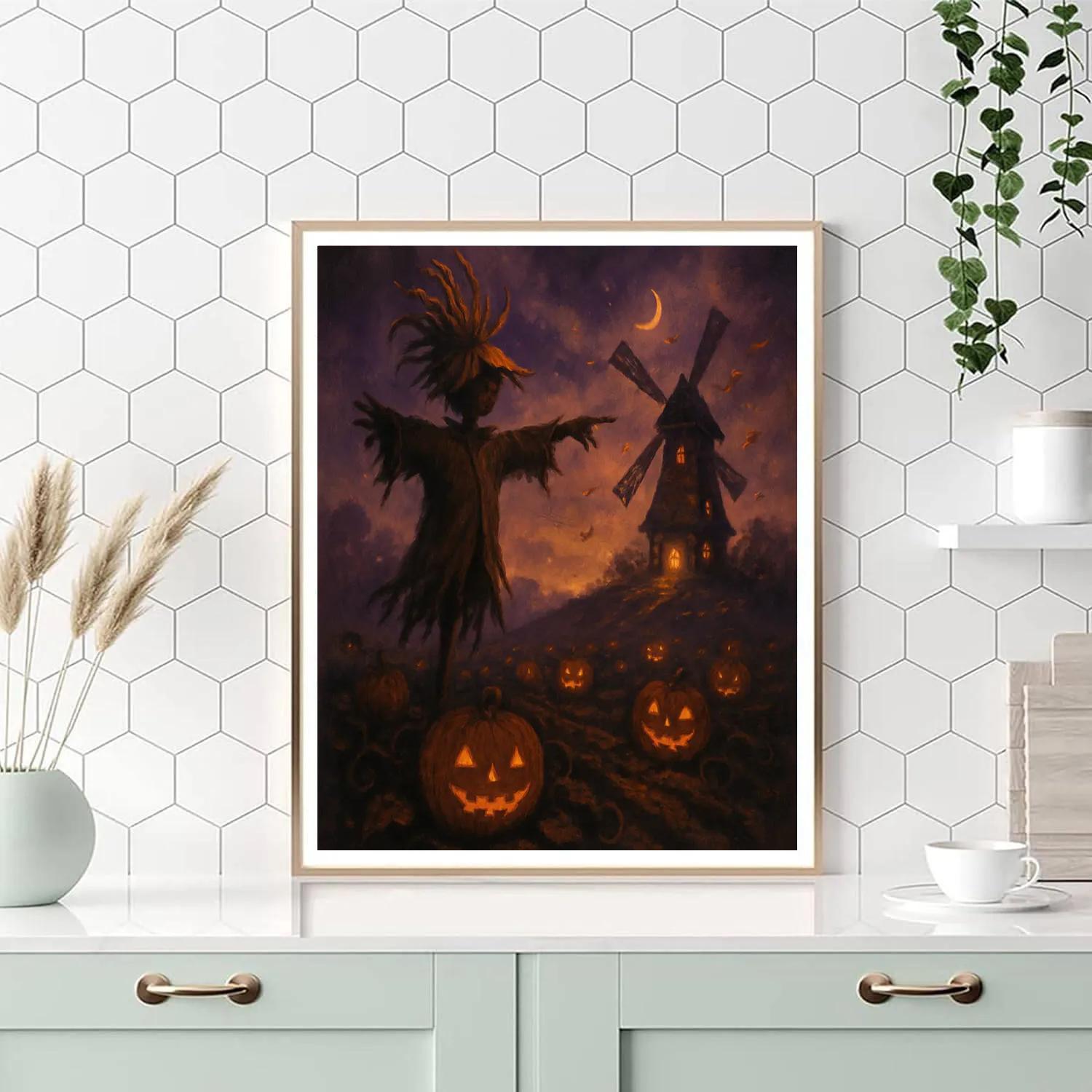 The Ember Windmill On Harvest Ridge Paint by numbers kits