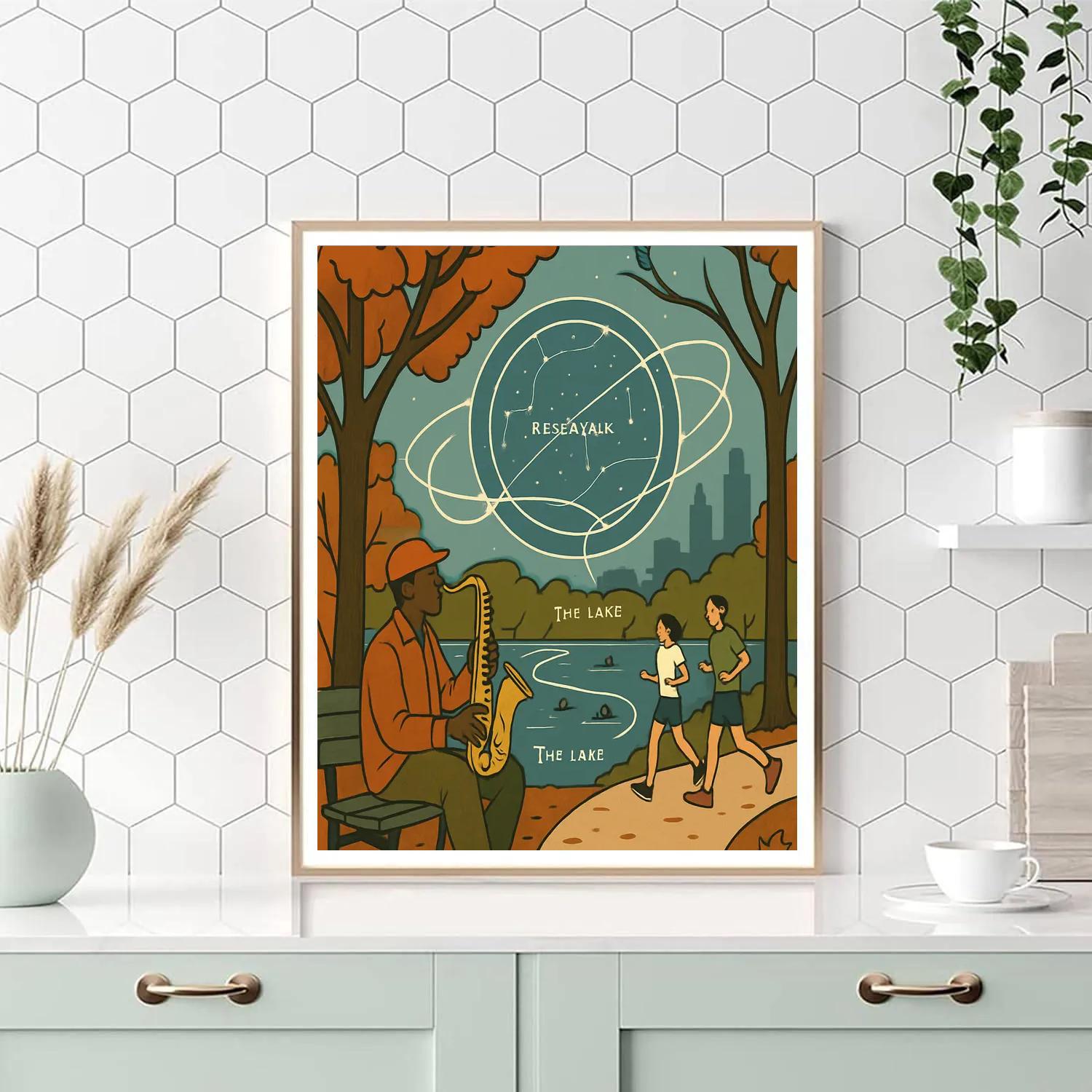 Central Park Star Map New York Crafted DIY paint by numbers