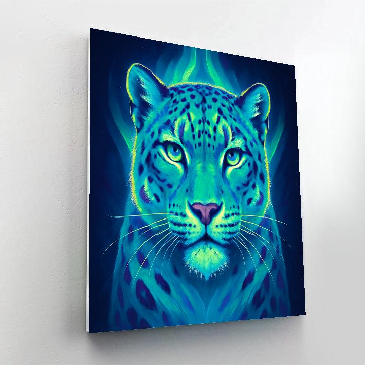 Aurora Crown Snow Leopard Painting by numbers kit