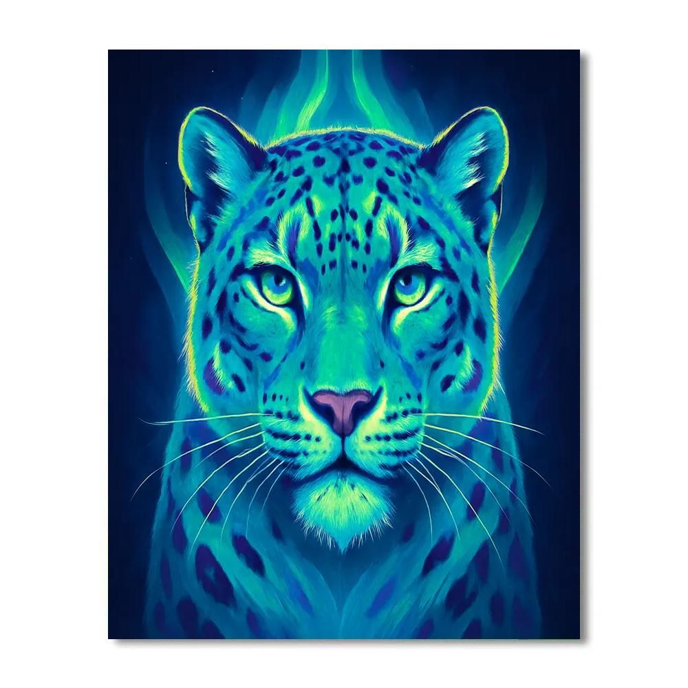 Aurora Crown Snow Leopard Painting by numbers kit