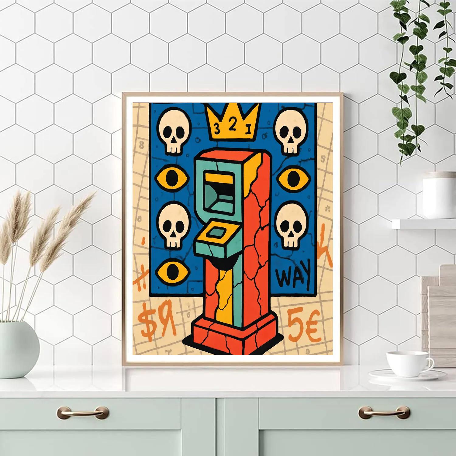 Subway Relics In Basquiat Code Paint by numbers art