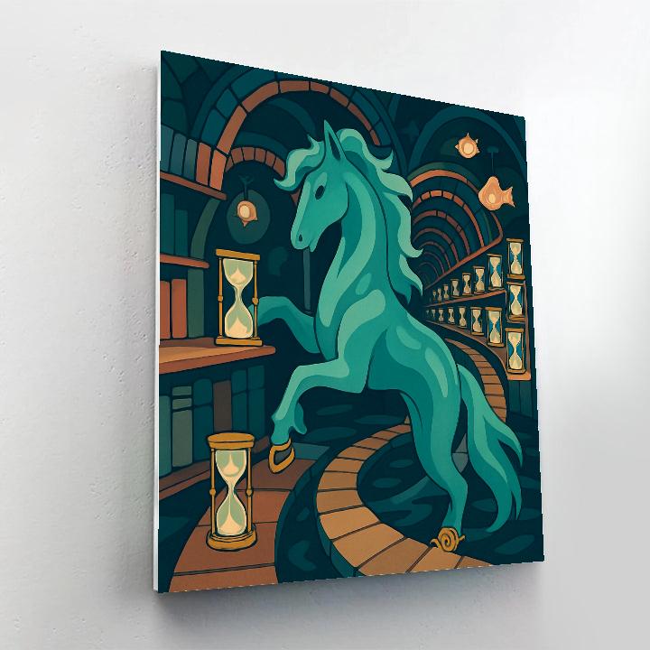 Fantasy Tideglass Kelpie Archivist Paint by numbers kits
