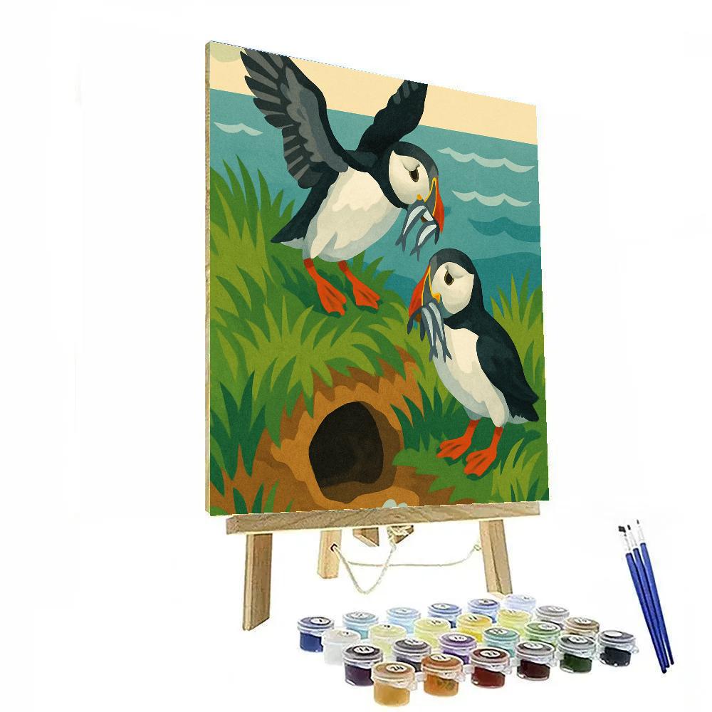 Tidal Nest Architects Birds painting number kit