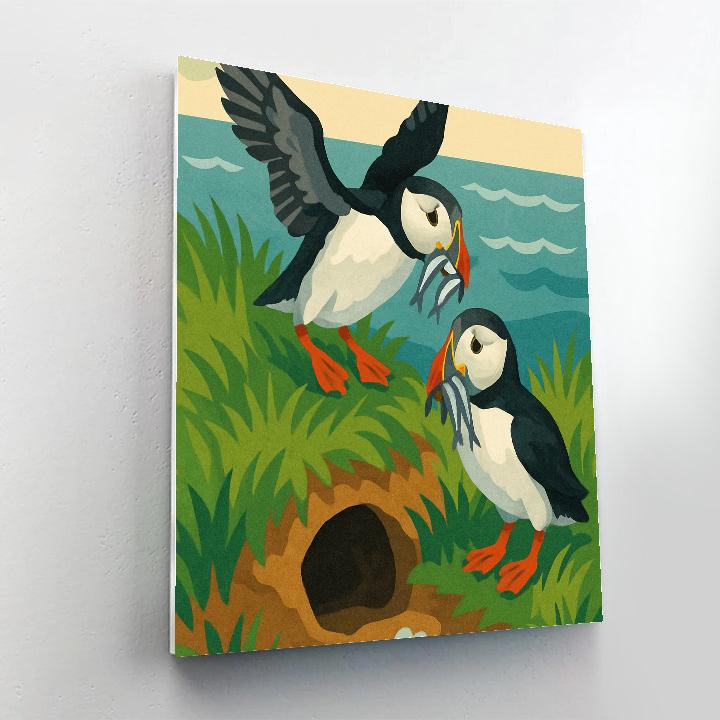 Tidal Nest Architects Birds painting number kit
