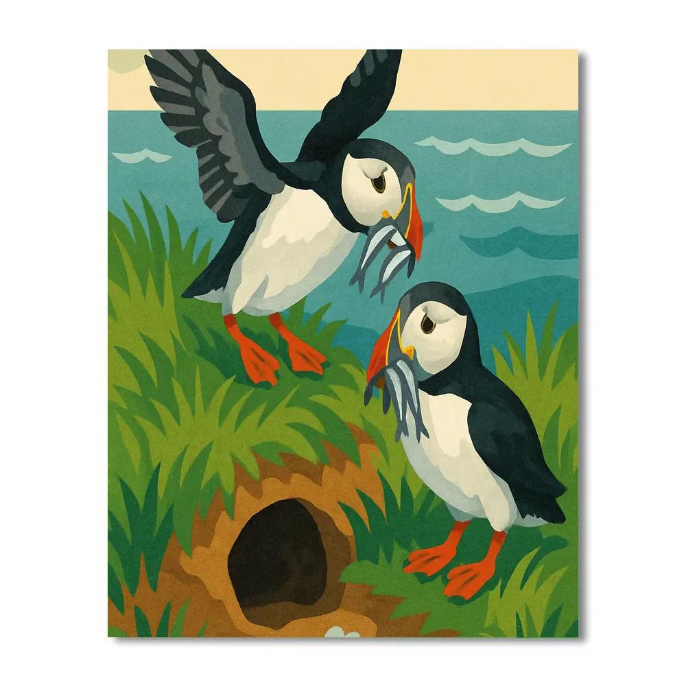 Tidal Nest Architects Birds painting number kit