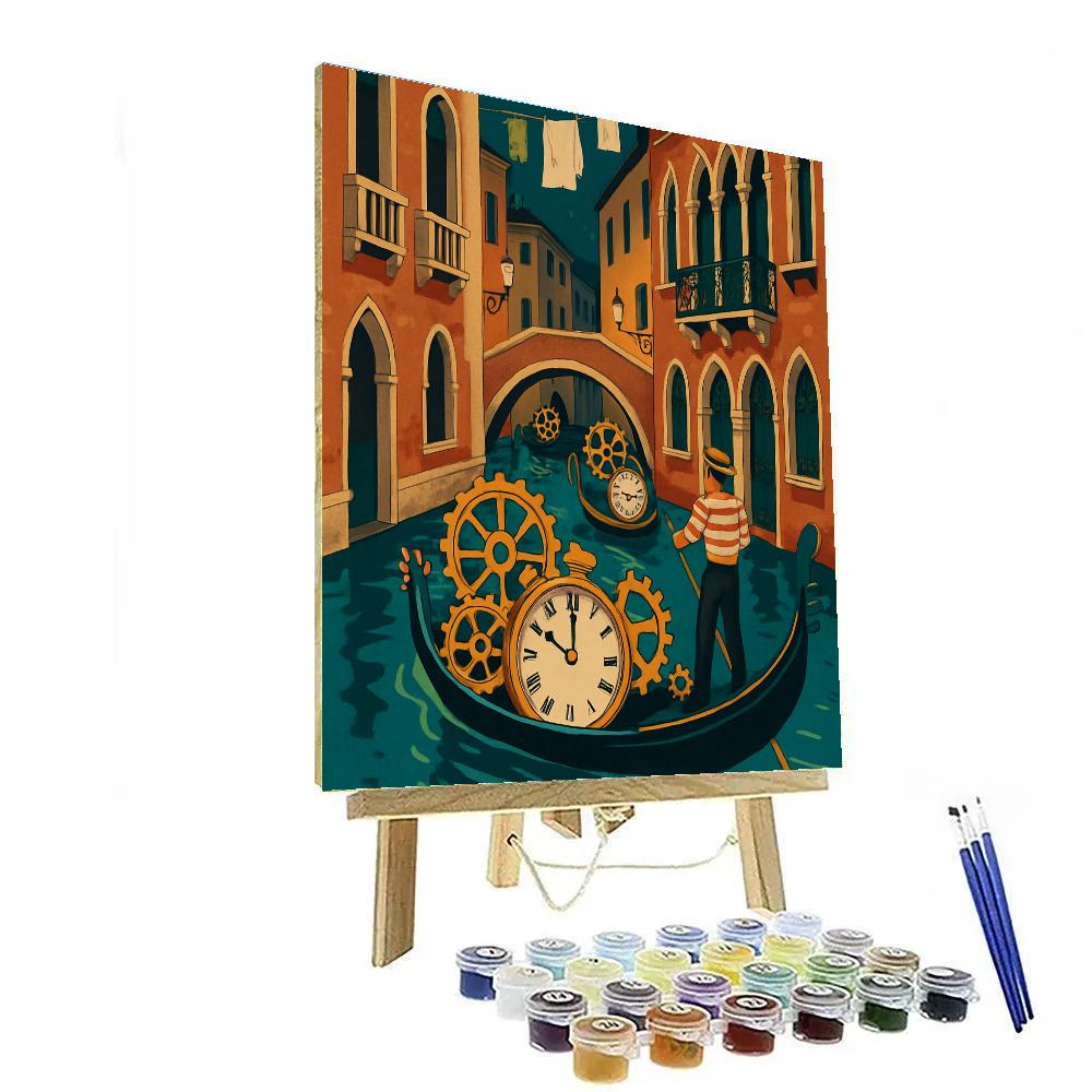 Clockwork Regatta In Venice Twilight paint by number