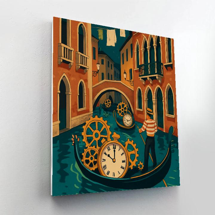 Clockwork Regatta In Venice Twilight paint by number