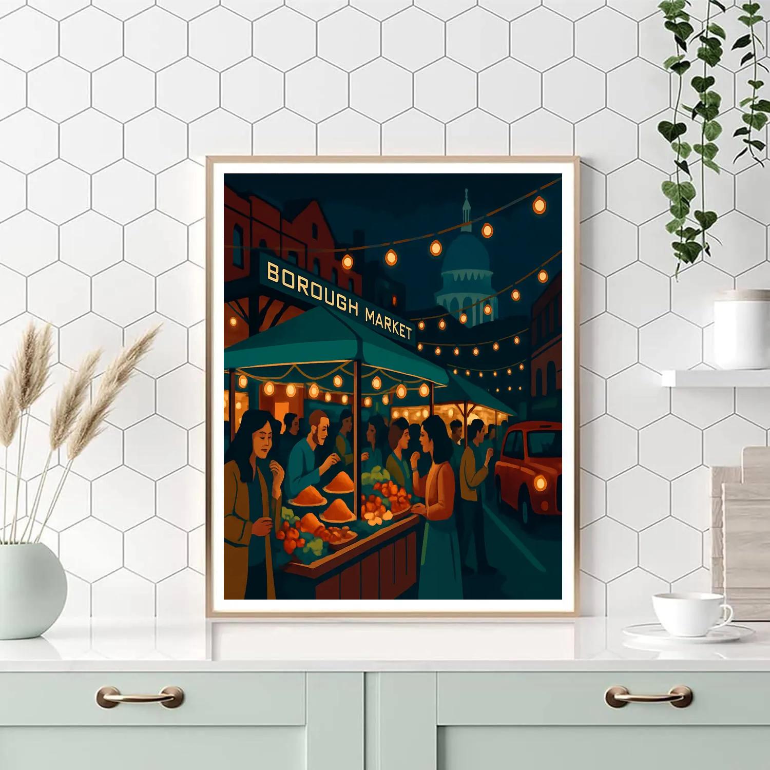 Midnight Market Tales In London paint by number