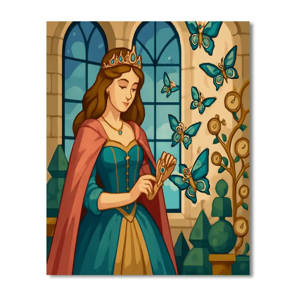 Clockwork Conservatory Princess paint by number