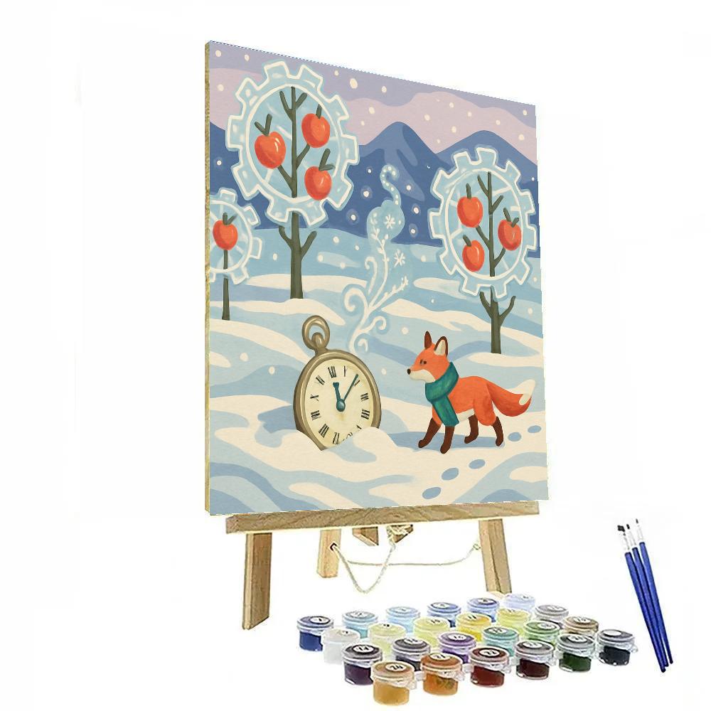 Clockwork Ice Orchard In Winter Number painting