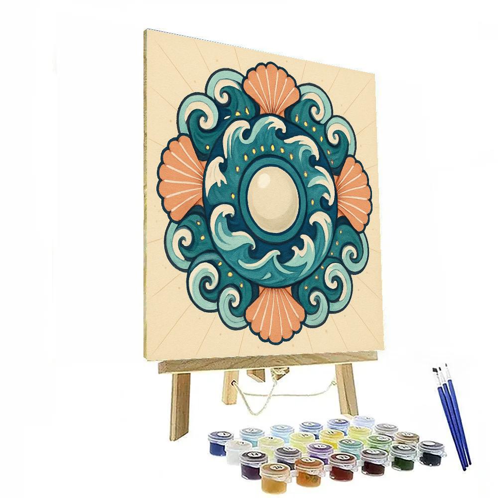 Symphony Of Tides Mandala paint by numbers