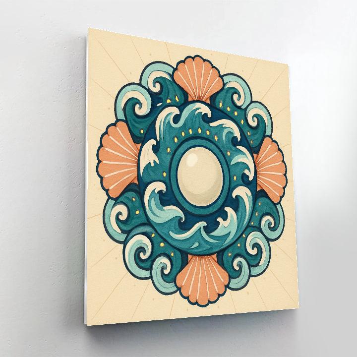 Symphony Of Tides Mandala paint by numbers