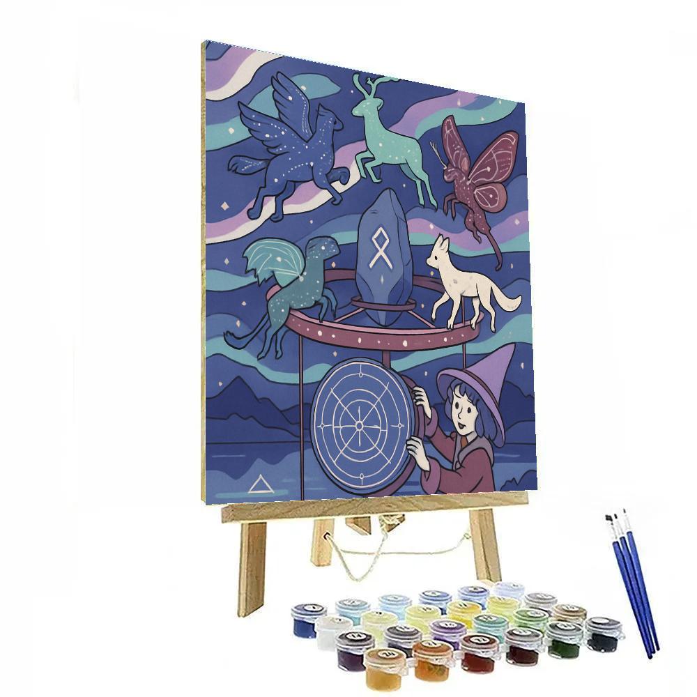 Aurora Runestone Menagerie With Fantasy Bearings DIY paint by numbers