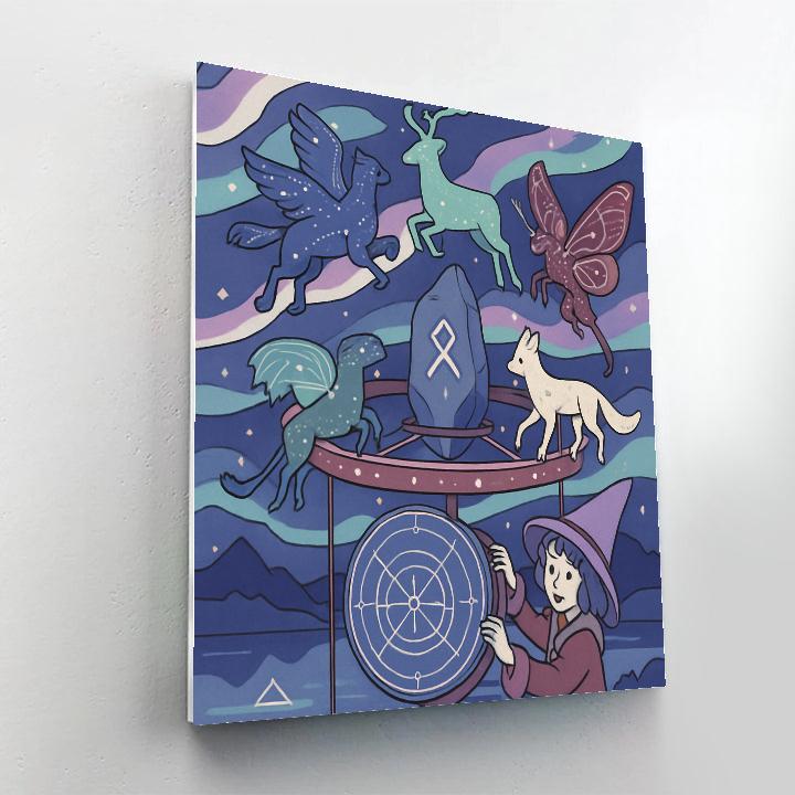 Aurora Runestone Menagerie With Fantasy Bearings DIY paint by numbers