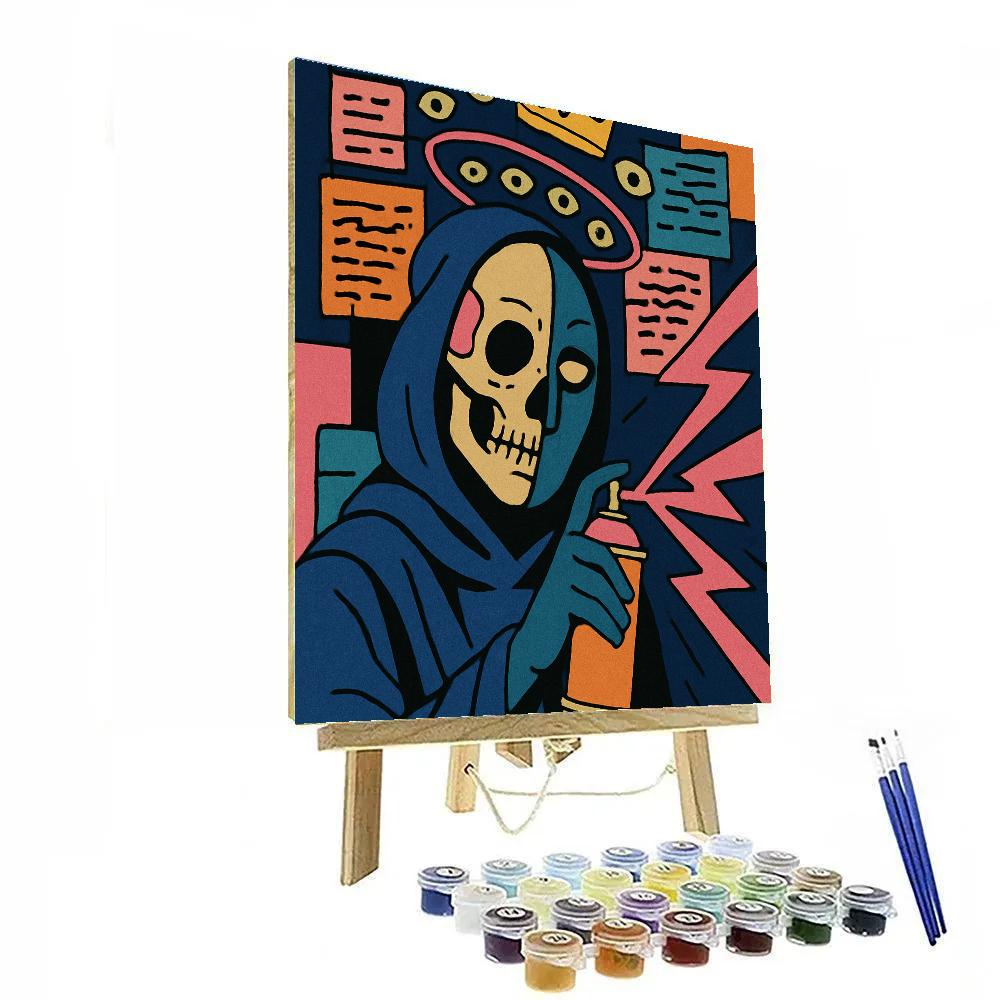 Crown-Coded Basquiat Night Oracle Paint by numbers art