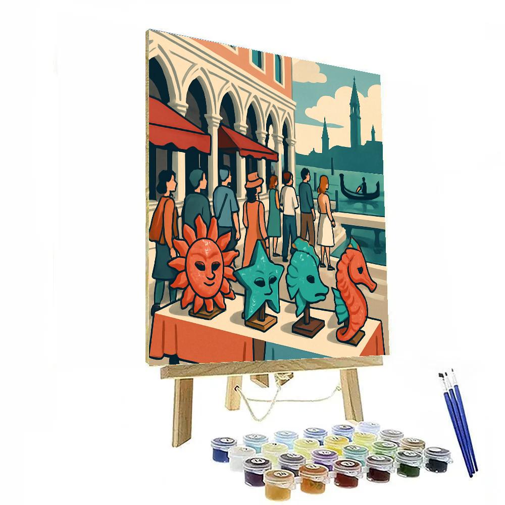 Mask Market Echoes, Venice Edition Numbered painting kits