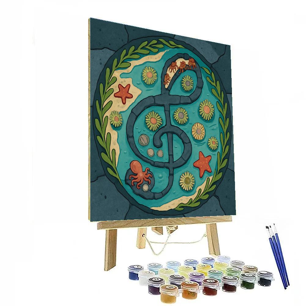 Tide Pool Orchestra Ocean Paint by numbers kits