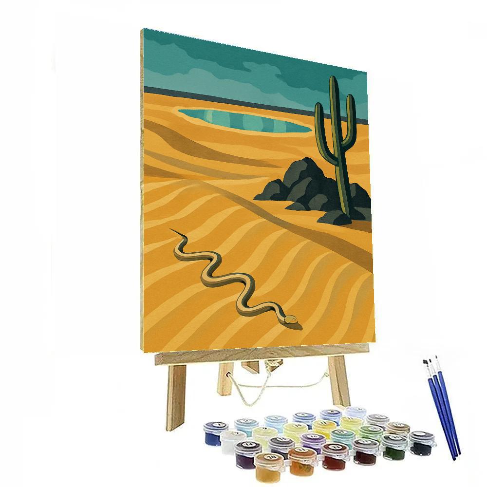Desert Echoes Of The Glass Dunes Numbered painting kits