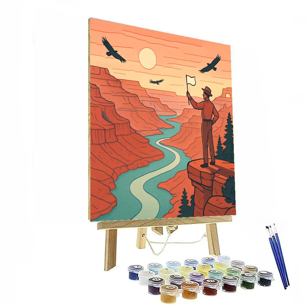 Canyon Sunrise In National Park DIY paint by numbers