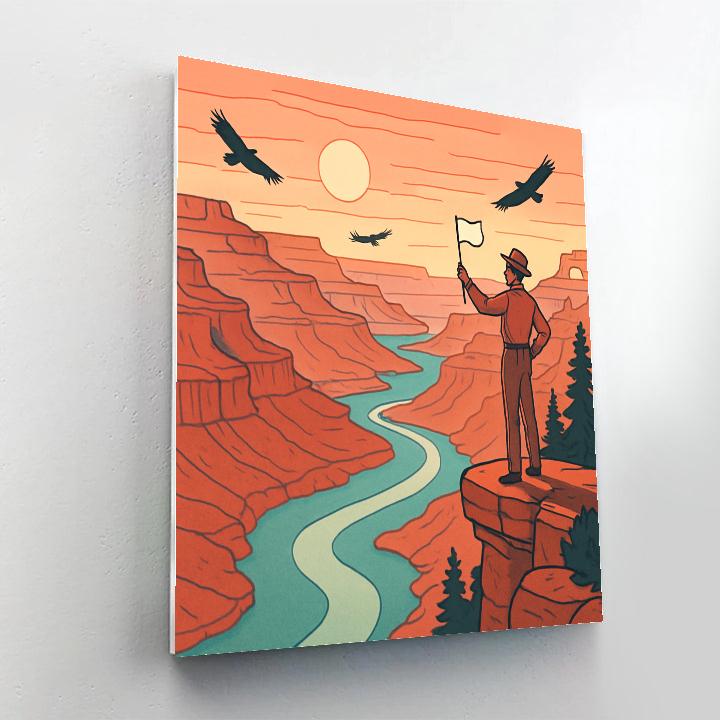 Canyon Sunrise In National Park DIY paint by numbers