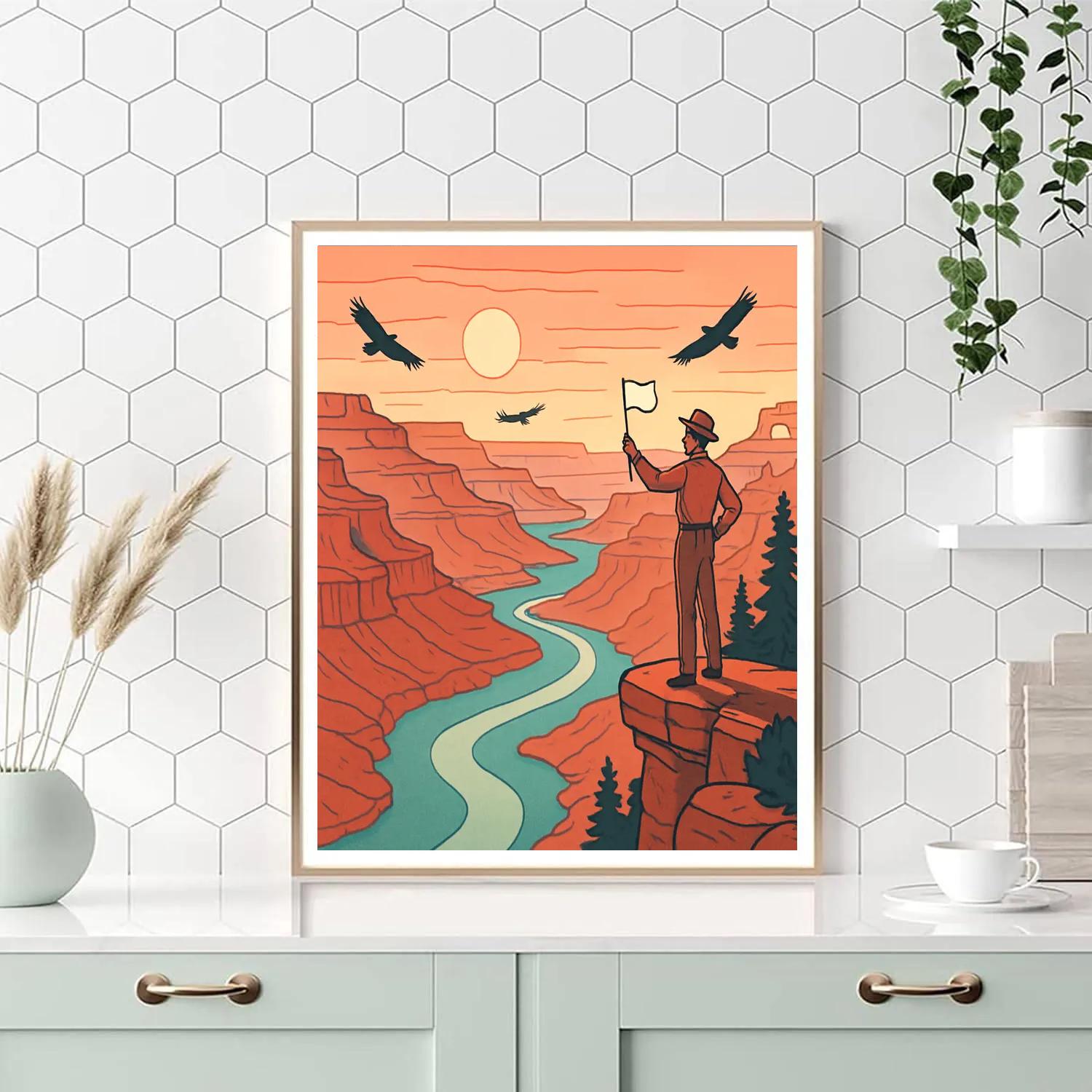 Canyon Sunrise In National Park DIY paint by numbers