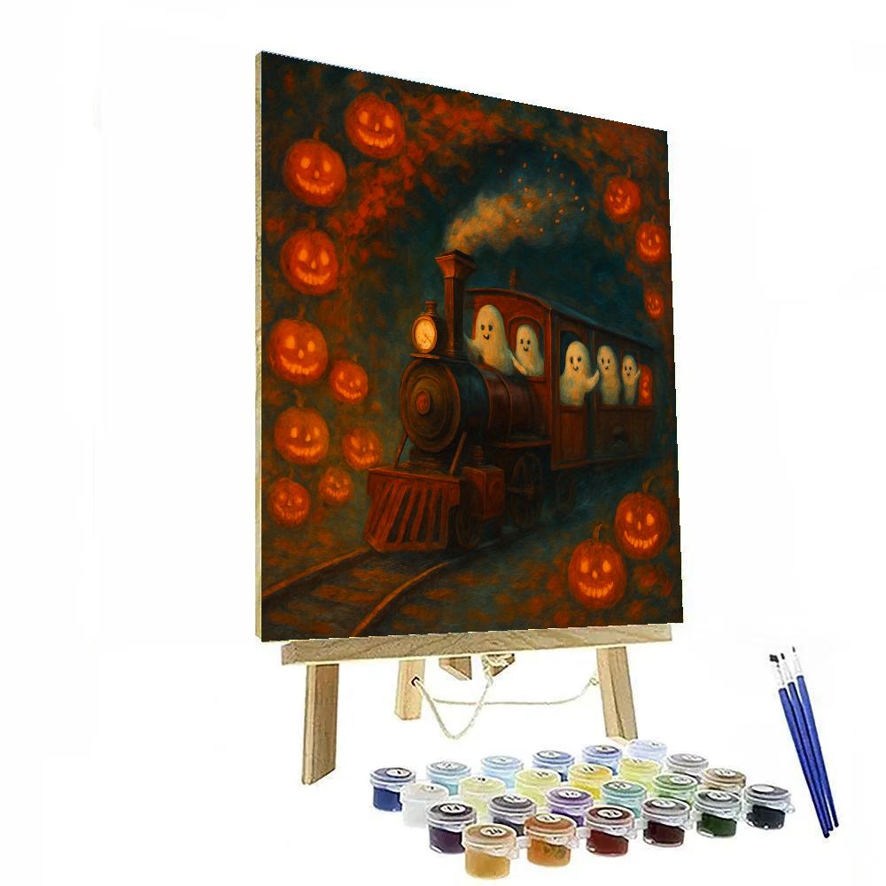 The Autumn Train To Candle Hollow Paint by numbers art